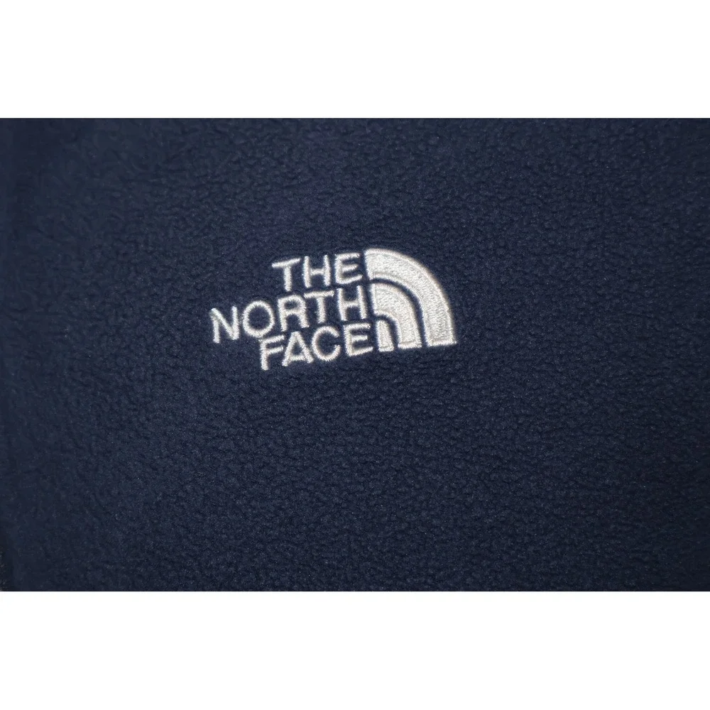 The North Face Pullover Shirt Mens Medium Navy Blue 1/4 Zip Fleece Performance